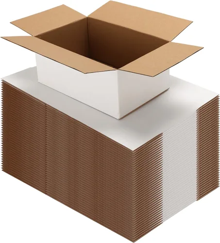 Miniatura 27 de HORLIMER - Cajas de envío pequeñas de 7x5x2, conjunto de 50, caja de cartón corrugado blanca para envío de correspondencia