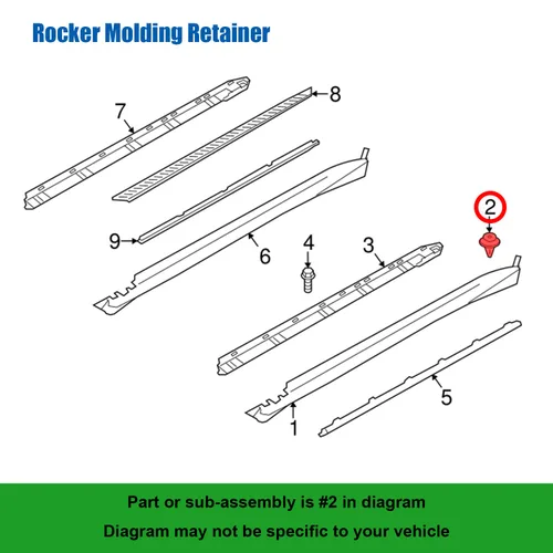 Miniatura 3 de 25 piezas de retenedor de moldeo basculante y clip de cubierta de arco de rueda 51-77-7-171-002 para BMW Alpina XB7, Hybrid X6, M8, X1, X2, X3, X4