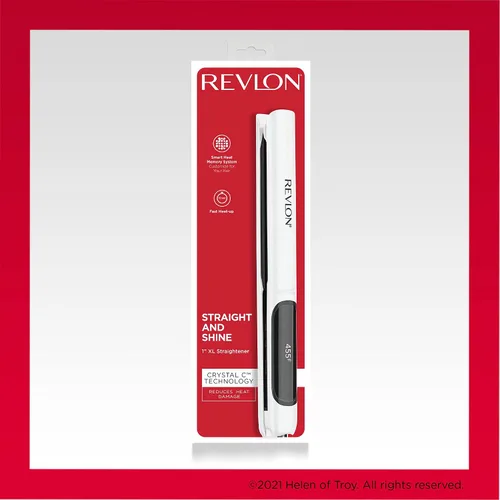 Miniatura 6 de REVLON Crystal C + plancha digital de cerámica para el cabello, brillo de larga duración y menos encrespamiento, (1 pulgada)