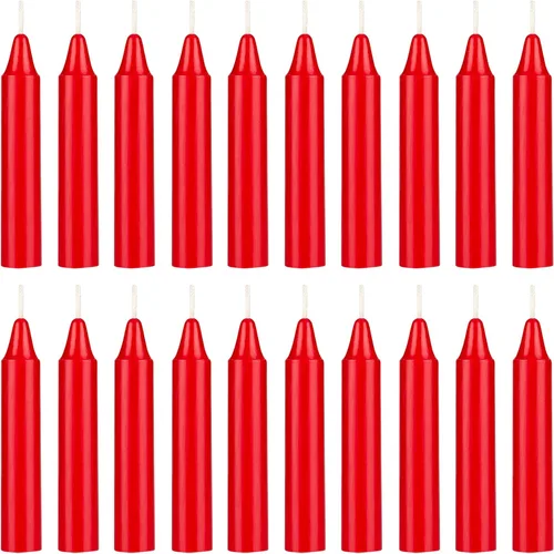 Miniatura 12 de Mega Candles 10 piezas Velas Cónicas Mini Exquisitas de Colores Surtidos Sin Aroma, 4 Pulgadas de Alto x 3/4 Pulgadas de Diámetro, Campanillas