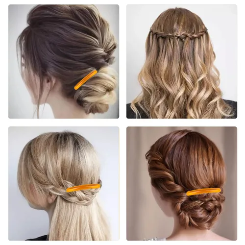 Miniatura 6 de ELANE 24 peines de plástico para cabello lateral con dientes para el cabello, accesorios para el cabello, peine para velo de boda para mujeres