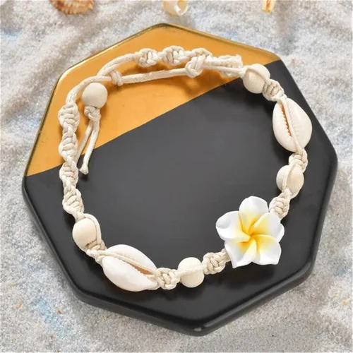 Miniatura 2 de Bayetss - Pulseras de tobillo con diseño de concha marina y cuentas de concha para el tobillo y la pulsera para mujer