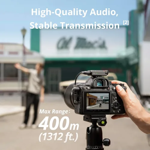 Miniatura 3 de DJI Mic Mini (2 TX + 1 RX + Estuche de Carga) Micrófono Lavalier Inalámbrico, Ultraligero, Cancelación de Ruido, Hasta 48 Horas de Duración