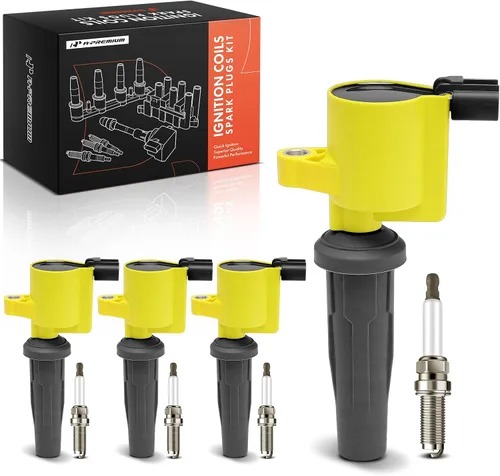Miniatura 10 de A-Premium Juego de 4 bobinas de encendido y bujías de iridio compatibles con Ford Escape, Fusion, C-Max, Transit Connect, SSV Plug-In Hybrid, Police