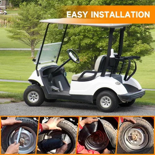 Miniatura 6 de FVRITO Tubo interior 18x8.50-8 18x9.50-8 para ATV Quad 4 Wheeler Go Kart Tractor de césped, soplador de nieve, carrito de golf, remolque de jardín