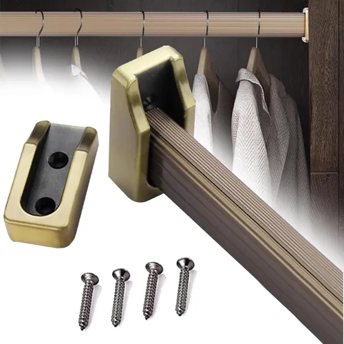 Barra de armario ovalada para lavandería, barra de armario para colgar ropa, barra de ducha impermeable para cortinas, riel de ropa de armario de