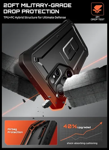 Miniatura 3 de SUPCASE Funda para Samsung Galaxy S26 Ultra con soporte y clip para el cinturón (Unicorn Beetle Pro)