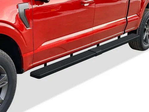 Miniatura 20 de APS Estribos negros compatibles con Ford F-150 2015-2026 SuperCrew Cab & F-150 Lightning 2022-2026 & F-250 F-350 Super Duty 2017-2026 Crew Cab