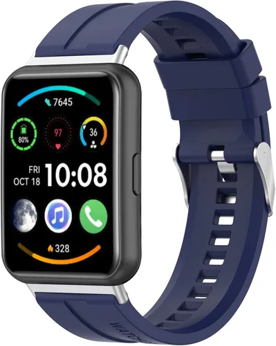Miniatura 3 de Correa de muñeca compatible con Huawei Watch Fit 2 bandas, pulsera de silicona suave compatible con Huawei Watch Fit 2 correas de repuesto Paquete