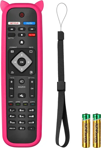 Miniatura 9 de NH500UP - Reemplazo de mando a distancia compatible con Philips TV Remote Reemplazo con cubierta azul brillante para NH500U NH500UW NH503UP