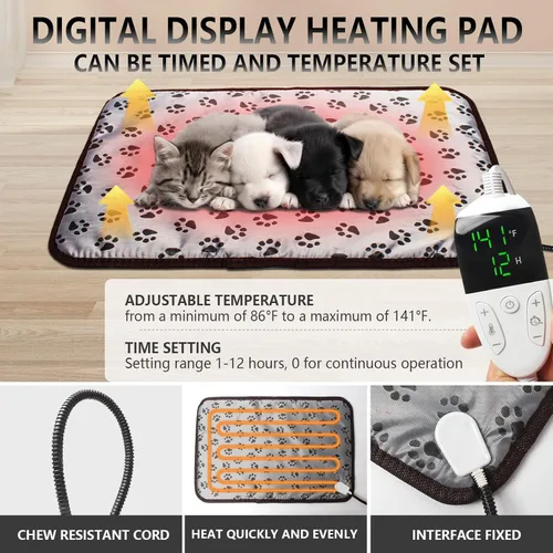 Miniatura 2 de Incubadora para cachorros con calefacción y ventilador, incubadora ideal para cachorros y gatitos, asegura una buena ventilación y control