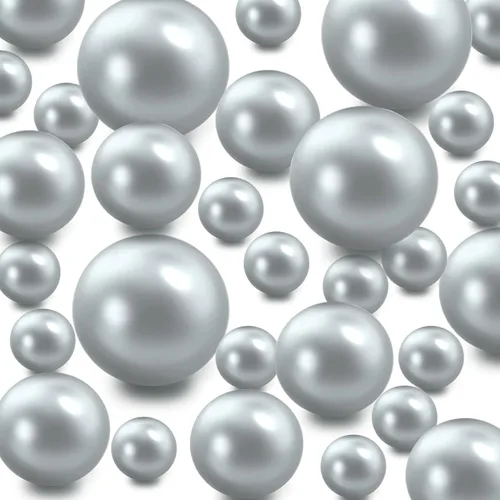 120 perlas flotantes sin agujero para centros de mesa de jarrones, cuentas de perlas plateadas para jarrones, velas flotantes para el hogar, bodas,