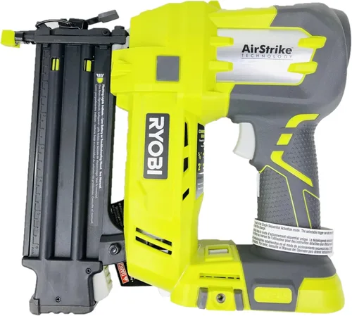 Miniatura 3 de Ryobi motosierra inalámbrica P854, con batería de iones de litio de 18 V, 2 pulgadas Brad Kit de clavadora (incluye una batería y cargador)