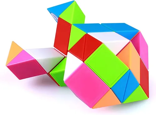 Miniatura 2 de TANCH Fidget Magic Snake Cube Puzzles Twist Ruler Speed Cubes Brain Teaser Juego Juguetes para niños (36 bloques, 1 paquete)