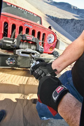 Miniatura 2 de WARN 91600 Mano: Guantes de cuero sintético con refuerzo de Kevlar, XXL, negro, 1 par
