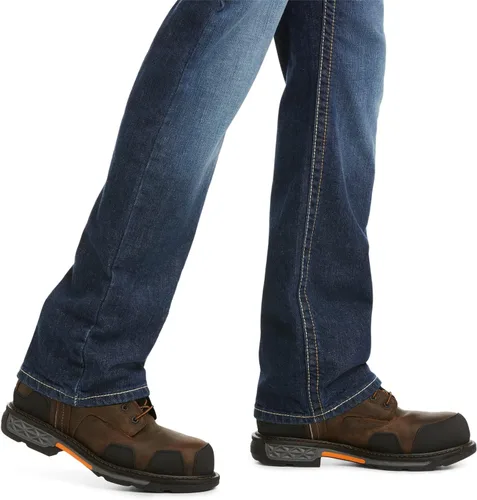Miniatura 4 de Ariat FR M5 Slim DuraStretch - Jeans apilables de pierna recta, mezclilla para hombre, Azul