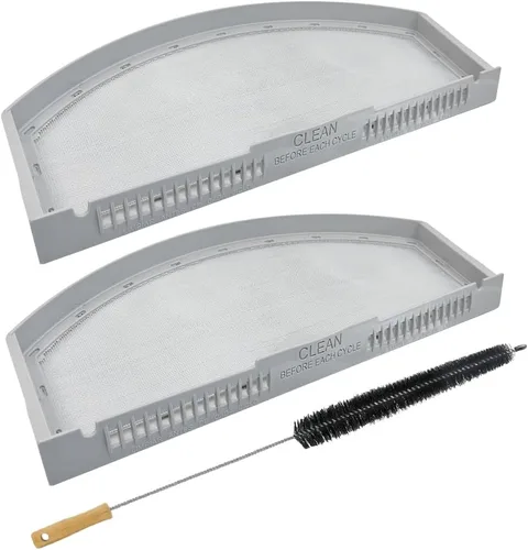 Paquete de 2 filtros de pelusa para secadora de acero inoxidable WE03X23881 compatibles con GE/Hotpoint GTD42EASJ2WW GTD33EASK0WW GTX22EASK0WW
