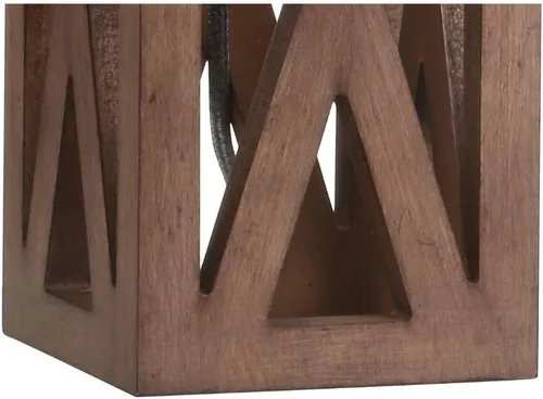 Miniatura 7 de JONATHAN Y JYL1062A Stewart 21.5" lámpara de mesa de madera LED industrial estilo francés campestre rústico para recámara, sala de estar, oficina
