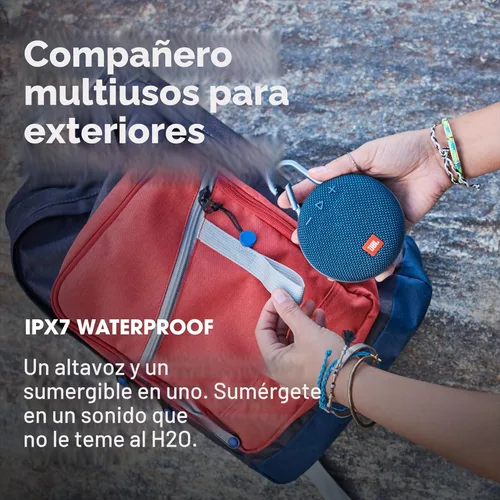 Miniatura 5 de JBL Clip 3, amarillo mostaza, altavoz Bluetooth impermeable, duradero y portátil, hasta 10 horas de reproducción, incluye altavoz con cancelación