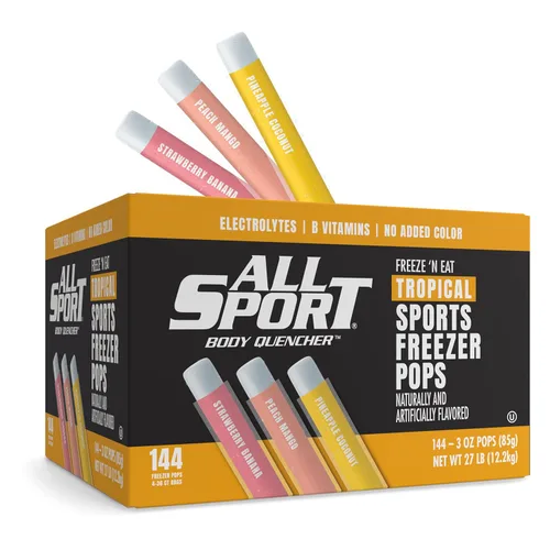 Miniatura 11 de All Sport Body Quencher Freezer Bars Variety Pack (Sugar Free) Giant Sized 3oz, 72 CT Refreshing Ice Pops with Electrolytes