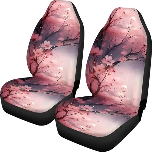 Miniatura 11 de Funda de asiento de automóvil con margaritas bohemias, diseño hippy arcoíris, margarita, flores, antideslizante, SUV, sedán, furgoneta, protector