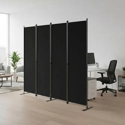 Miniatura 11 de Divisor de habitación plegable para interiores de 1 panel de 6 pies de alto, pantalla de privacidad portátil, separador de partición independiente