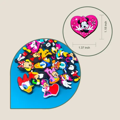 Miniatura 4 de 25 40 dijes de zapatos para decoración de sandalias de zueco, accesorios de decoración de zapatos para niños y niñas, regalos de fiesta