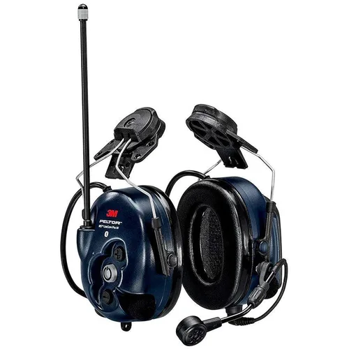 3M PELTOR WS LiteCom PRO III - Auriculares, casco duro adjunto, durabilidad de grado profesional, radio de comunicación bidireccional inalámbrica,