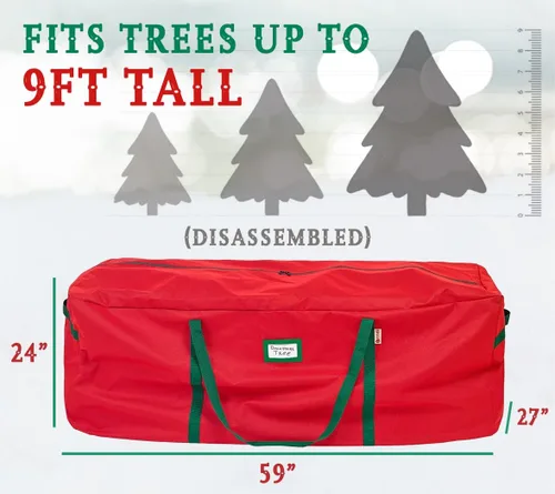 Miniatura 3 de HOLDN’ STORAGE Bolsa de almacenamiento para árbol de Navidad de alta resistencia 600D Oxford - Bolsas de almacenamiento para árbol de Navidad que se
