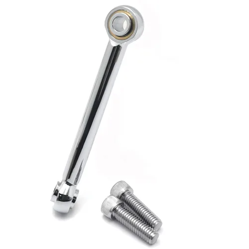 Miniatura 5 de Compatible con 2009 y posteriores Touring Trike FLHR FLHT Enlace estabilizador de montaje del motor delantero cromado [P/N: MT458-001-BK]