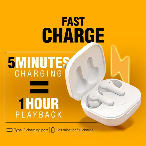 Miniatura 5 de QCY Auriculares inalámbricos T13 con Bluetooth 5.1, control táctil con estuche de carga, impermeables, estéreo, intrauditivos, micrófono integrado