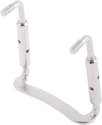 Miniatura 4 de Par de 4/4, tamaño 3/4 para violín chinrest mentón abrazadera tornillo oro desmontable