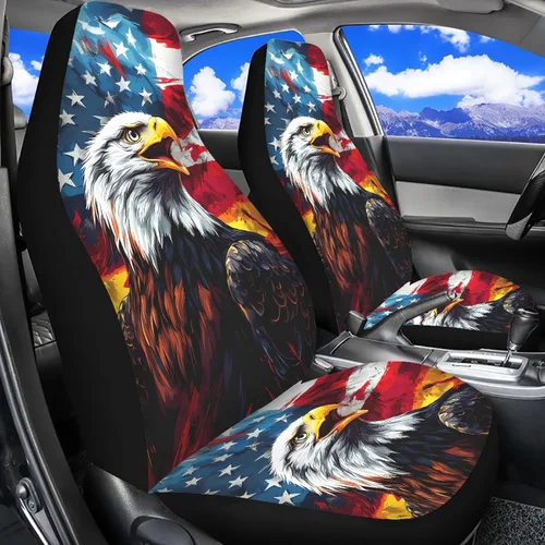Miniatura 3 de ELEQIN - Fundas de asiento protectoras para automóvil, diseño tribal navajo, azteca, africano, para la mayoría de autos, sedán, SUV, camioneta