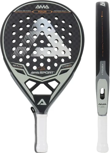 Miniatura 7 de AMA SPORT Raqueta de pádel Superficie de Fibra de Carbono con núcleo de espuma EVA Memory Flex Core Pádel Raqueta de Tenis Raqueta de Pádel Ligeras