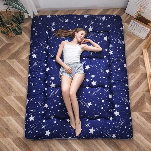 Miniatura 47 de MAXYOYO - Colchón de piso japonés, colchón tipo futón, colchón de tatami grueso, plegable, enrollable, colchón para niños y niñas, para dormitorio