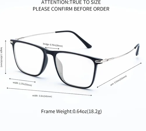 Miniatura 5 de Gafas profesionales de color rojo/verde para hombres, marco de aleación de titanio, ligero, negro, uso interior/exterior