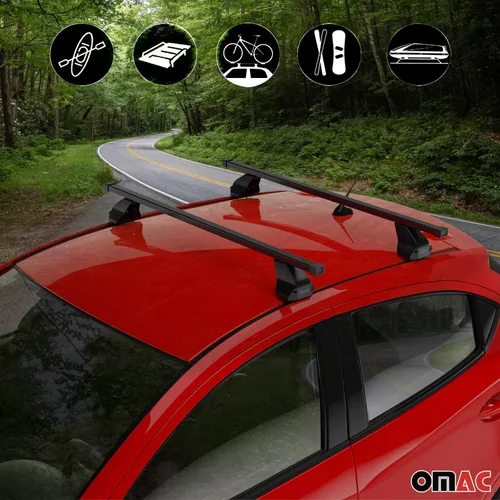 Miniatura 3 de OMAC Barras transversales superiores para Mercedes EQS V297 2022-2024 Acero Negro