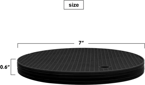 Miniatura 5 de Salvamanteles de silicona extra gruesos resistentes al calor, manoplas para horno, salvamanteles para platos calientes, almohadillas calientes