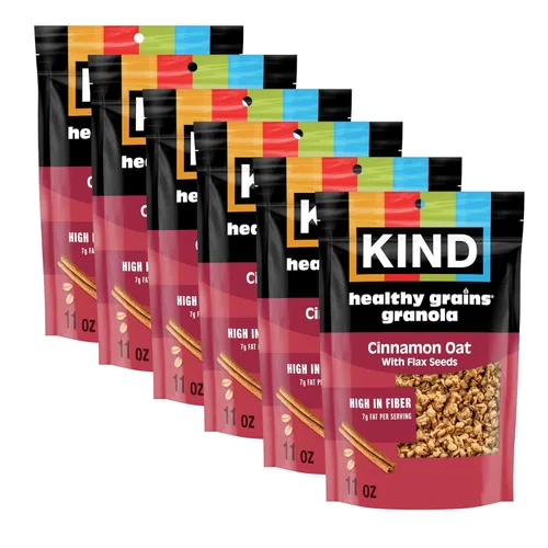 Miniatura 27 de Kind Granos saludables de granola, avena y miel con coco tostado, sin gluten, mezcla de aperitivos saludables, 0.18 onzas de proteína, 11 onzas, 3