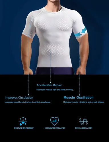 Miniatura 2 de Paquete de 456 camisetas de compresión para hombre, manga corta, camiseta de protección contra erupciones, capa base, atlética, camiseta