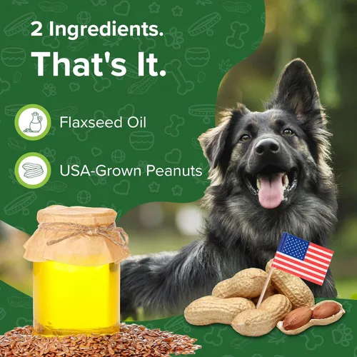 Miniatura 5 de Mantequilla de maní natural segura para perros, golosinas 100% saludables para perros, sin azúcar, sin xilitol, apoyo digestivo, mantequilla de maní