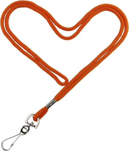 Miniatura 10 de HOSL Cordones de nailon negro, paquete de 100 cordones a granel para tarjetas de identificación de oficina con gancho giratorio