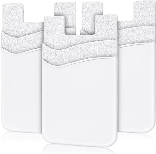 Miniatura 10 de Senose Cartera adhesiva para teléfono, tarjetero para la parte posterior del teléfono, adhesivo fuerte compatible con iPhone y la mayoría