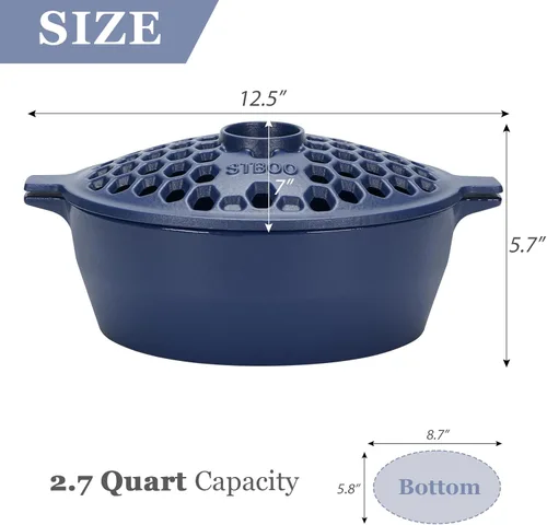 Miniatura 3 de Vaporizador de estufa de leña, humidificador de chimenea de hierro fundido, olla interior para calefacción del hogar, accesorios decorativos