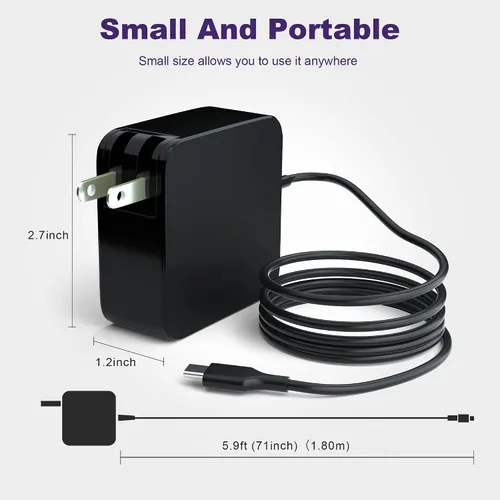 Miniatura 3 de Cargador de CA compatible con T-Mobile 5G Internet Gateway - Arcadyan KVD21 adaptador tipo/USB C