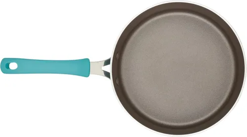 Miniatura 10 de Rachael Ray Cook + Create Sartén Sauté Antiadherente con Tapa, 3 Cuartos, Azul Agave