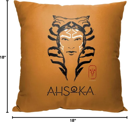 Miniatura 4 de Northwest Almohada Star Wars, 18 x 18 pulgadas, pincelada Ahsoka