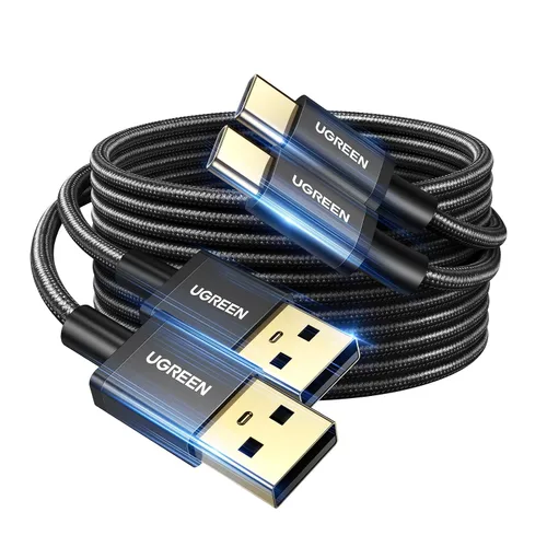Miniatura 10 de UGREEN Paquete de 2 cables USB C de 3A de carga rápida, USB A a tipo C, cable trenzado USB C compatible con iPhone 16/16 Plus/16 Pro/15, Samsung