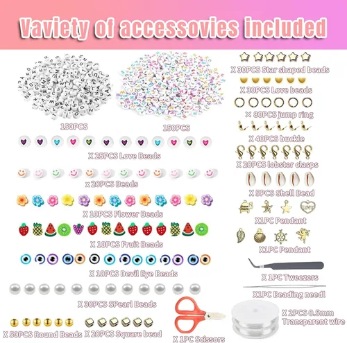 Miniatura 3 de Juego de 54000 cuentas de cristal para hacer joyas, 120 colores de cuentas pequeñas de 0.079 pulgadas (0.079 in), cuentas de pulsera con cuentas