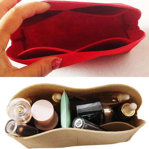 Miniatura 3 de Mujer Alma Organizador Bolsa para LV Alma BB PM MM GM Insertar Fieltro Bolso Organizador 1004red-XL (NLMA-PM)